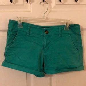 Teal shorts
